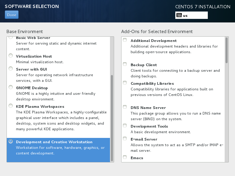 centos packages