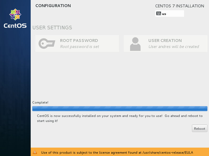 centos 8 install